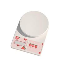 Battery-powered Strawberry Electronic Kitchen Scale High Precision Baking Scale  Recipe 1 g to 10 kg balta