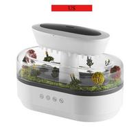 Rain Clouds Aroma Diffuser Zen Raindrops Air Humidifier Essential Oil Diffuser USB Desktop Ultrasonic Sprayer with 7 Night Light