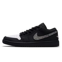 Jordan Air Jordan 1 'Void Crack' Low top Vintage Basketball Shoes Unisex Black White 553558-043(Team734-) 43