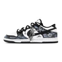 Nike Dunk Ink Sound Stellar Orbit Abrasion Resistant Low top Skateboard Shoes Unisex Black DD1391-100(Team773-) 39