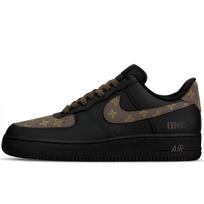 Nike Air Force 1 Height Increasing Low top Skateboard Shoes Unisex Black Brown CW2288-001(Team1606-) 36