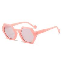 Popular y2k Vintage Hexagon Sunglasses Women For Men 2025 New Luxury Brand Designer Sun Glasses Punk  Party Polygon Shades UV400 As The Picture rožinė
