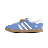 Adidas Originals Stadt Cherry Bomb, Blue Sun Dried Abrasion Resistant Low top Skateboard Shoes Unisex JR6342(Team859-) 36