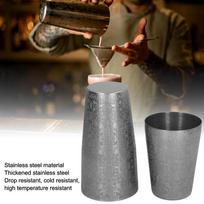 2 Piece Set Weighted Tins Boston Shaker Etched Pattern Cocktail Shaker Set  Cocktail Making