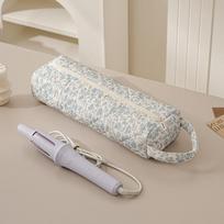 Soft Quilting Cotton Hair Dryer Storage Bag Large Capacity with Handle Carrying Case Dustproof Print Storage Bag orchidėja