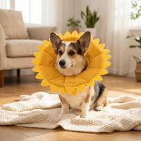 Soft Foam Sunflower Collar Adjustable Fit Anti-Lick Neck Ring  Anti Scratch Protection S