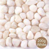 200/400g Small White High Polished Pebble Set 2-3cm Size Landscape Stone Decorative Rock for Garden Courtyard Craft FishTank ZYF