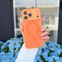 Anti-Dirt, Fingerprint-Resistant Case for iPhone 17 Pro Max - Drop-Proof N52 Skin Feel Cover 17 oranžinė