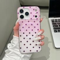 Gradient Polka Dot Magnetic Case for iPhone 14/15/16/17 Pro Max - Double Layer Shell 15 Pro