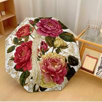 Phoenix Among Peonies (2) Printed umbrella windproof folding umbrella portable sun and rain umbrella suitable for gifting