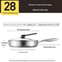 COOKER KING 304 Stainless Steel Non-stick Frying Pan