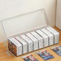 Transparent Hot Trading Card Deck Box Large Capacity Container Card Organizer Storage Collectible Game Card Cases