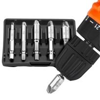 Titanium Coated Screw Extractor Set Hex Shank Hardened Steel Easy Out Drill Tool Universal Tool 5 Pieces Set