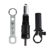 1Set Riveter Insert Riveting Drill Joint Adapter Cordless with Nuts Electric Rivet Torch Nut Torch Machine Accessory rožinio aukso spalvos