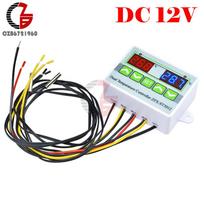 110V 220V 12V 24V Dual Digital Thermostat Temperature Controller Regulator Indoor Incubator Aquaculture Heating Cooling Control