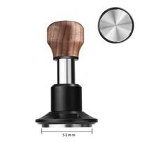 58.5mm 53mm 51mm Espresso Tamper Stainless Steel Constant Pressure Spring Loaded Coffee Tamper Ripple Base Coffee Impact Tamper