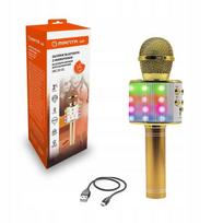 Mikrofon Karaoke Zabawka Dla Dzieci Z Głośnikiem Echo Manta Bluetooth Led