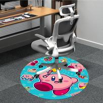 1pc Kirby Office Round Area Rug, Under Office Chairs Bedroom Living Room Home Decor, Room Deco, Available in Various Sizes225 80cm by 80cm