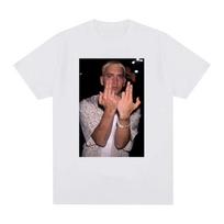 Eminem hand gesture graphic Tshirt for Women hiphop fashion short sleeve casual summer street style S