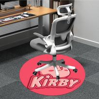 1pc Kirby Character Office Round Area Rug, Indoor Mat Suitable For Office, Under Office Chairs Bedroom Living Room Home Decor, Room Deco082 80cm by 80cm