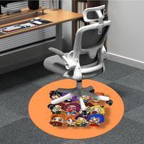 Pixel Stardew Valley Office Round Area Rug, Indoor Mat Suitable For Office, Under Office Chairs Bedroom Living Room Home Decor, Room Deco151 80cm by 80cm