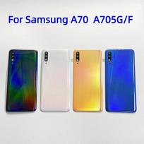 Back Glass back cover for Samsung Galaxy A70 A70S SM-A7050 A7070 A705F A707U battery cover Housing Cover Repair Parts Door Black for A70 A705