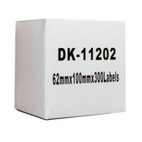 Su Brother suderinamos etiketės DK 11202 62 mm x 100 mm x 300 vnt.