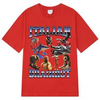 Italian Brainrot Funny Meme Tshirt Tralalero Tralala Tung Tung Tung Sahur Bombardiro Crocodilo Brr Brr Patapim Unisex Women Tshirt S