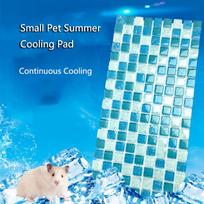 Small Pet Summer Cooling Pad Cool Mat Resin Cooler Beds for Chinchilla Guinea Pig Hamster Accessories High Quality 10cmx5cm mėlyna