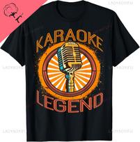 Karaoke Music Gifts  Sing Music Bar Singer Karaoke Legend TShirt Cotton Women Clothes Tops Vintage Clothes Ropa Mujer Harajuku S
