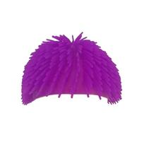 Portable Spikey Wig Cap Soft Colorful Headgear Creative Long Hair Head Cover  Prank Prop violetinė