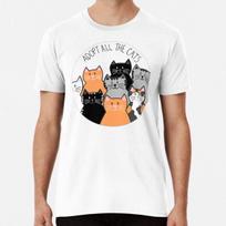 Adopt All the Cats T-Shirt Mens Womens Tees Top S-5XL Best T-Shirt Mens Womens Tees Top L