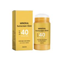 Mineral Sunscreen Stick SPF 40 Portable Sun Shield Non-Greasy Lightweight Formula Easy Application Outdoor Use 30g 1oz one size