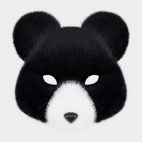 Helovino imitacija Rudojo lokio kaukė Karnavalo vakarėlis Cosplay Pliušinė kaukė Daugkartinio naudojimo viso veido kaukės rekvizitai