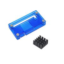 Raspberry Pi Zero 1.3/2/W /WH Acrylic Case 3 Colors Box Shell + Heat Sink Transaperent Acrylic Enclosure Box for RPI Zero W mėlyna