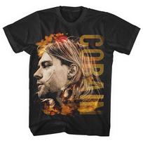 26 Kurt Cobain Nirvana Coloured Side View Official Men's T-Shirt Unisex- Unisex T-Shirt S įvairiaspalvis