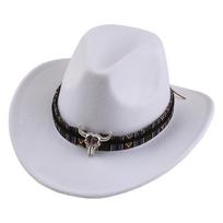 New Artificial Suede Western Cowboy Hat Tibetan Style Felt Roll Brim Cowgirl Cap Soft Ethnic Felt Cap Outdoor Riding balta