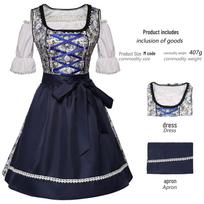 Bavarian Oktoberfest Women's Halloween Costume Overalls M
