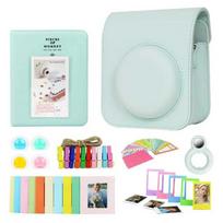7 in 1 Instant Camera Accessories Bundle Case Photo Album Film Frame  Selfie Lens for Fujifilm Instax Mini 12 Instant Cam žalia