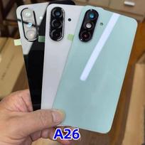 Galinio stiklo galinis dangtelis, skirtas Samsung Galaxy A26 A36 SM-A266B/DS A266V/u, akumuliatoriaus dangtelis, korpuso dangtelis, remonto dalys, akumuliatoriaus durelės Black for A26 black