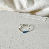 Light blue braided rope winding rings for women with original design sense new in simple ring adjustable party jewelry gift resizable mėlyna