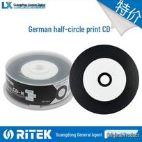 Raidbrand Half-Circle Printable CD-R 25-Disc Blank Recordable Discs