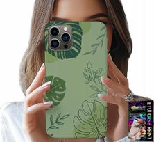 Etui Do Iphone 11 Pro Max - Zielone Liście Roślinne Wzory Plecki