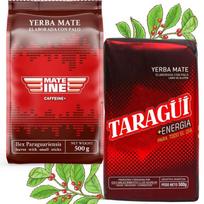 Zestaw Mocy Yerba Mate Taragui Energia Mateine Caffeine + 1Kg 2X 500G