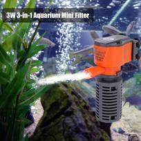 3W/5W 3-in-1 mini filtras akvariumo žuvų kempinės filtras deguonies tiekimo tylus oro siurblio filtras visiems 3W įvairiaspalvis