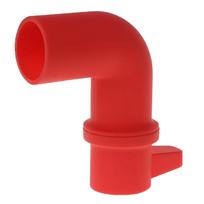 360 Rotating Pressure Cooker Steam Diverter Release Valve Accessories Silicone Instant Pot Pressure Cooker Steam Release Pipe raudona