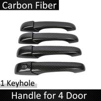 Anglies pluošto durų rankenų dangteliai Jeep Grand Cherokee WK2 2011 2012 2013 2014 2015 2016 2017 2018 Automobilių aksesuarai Lipdukai 4Handle 1 Kyehole