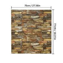 10M 3D putplasčio plytų sienų plokštės Lipdukai Lipnūs vandeniui atsparūs svetainės tapetai Sienos lipdukas Namų dekoravimas Sienų dangos 1pcs-77cmX70cm
