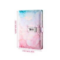 A5  Password Book With Lock Journal Creative Journal Book Student Notepad Stationery Notebook