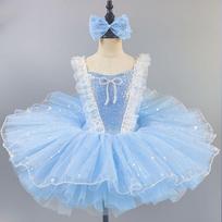 Pink Ballet Tutu Dress Girl's Dance Skirts Skirt Ballet Blue Princess 160cm mėlyna